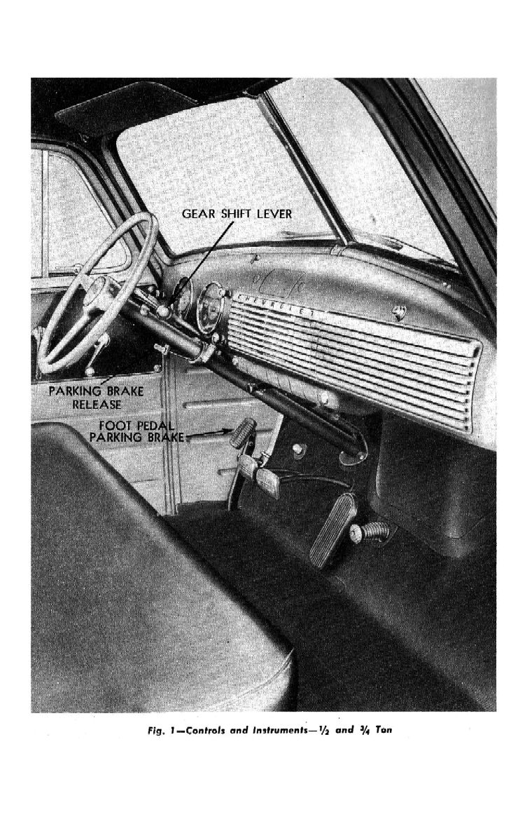 1951 Chevrolet Trucks Operators Manual Page 31